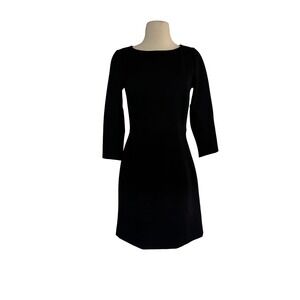SPANX | Dresses | New Spanx The Perfect Aline 34 Sleeve Dress In Classic Black